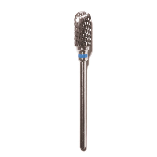 Punta In Carburo Di Tungsteno A Cilindro Arrotondato X Fresa- Blu H 13Mm